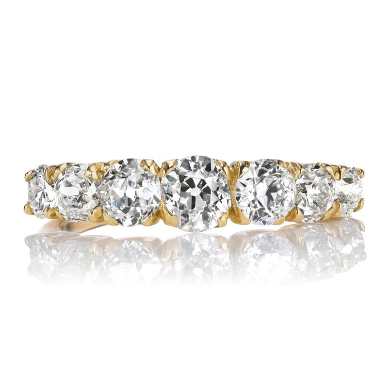 Seven Stone Half Hoop Diamond Band