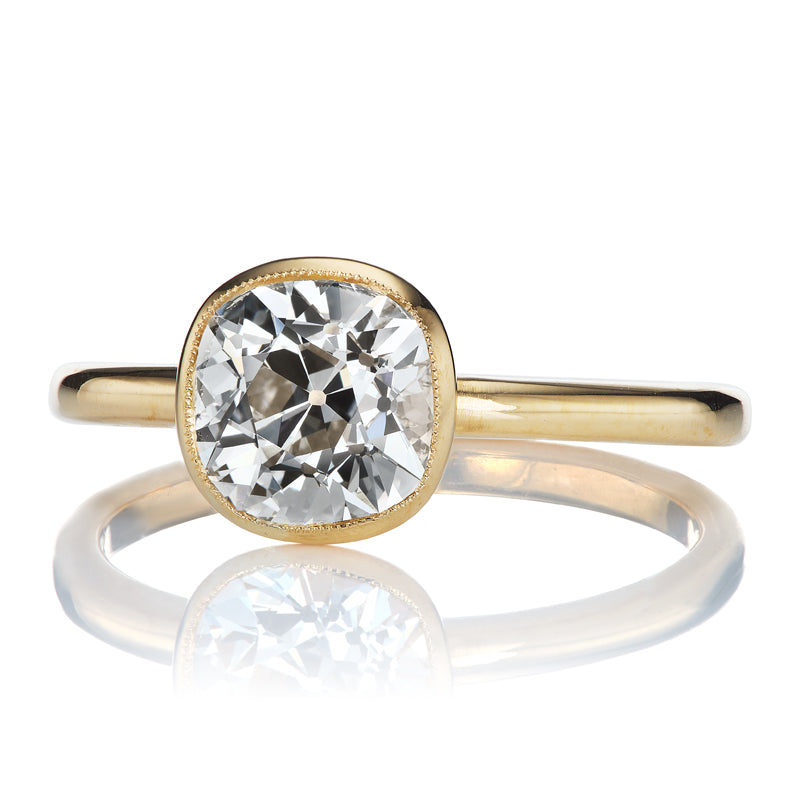 1.50ct Old Mine Cut Diamond diamond engagement ring