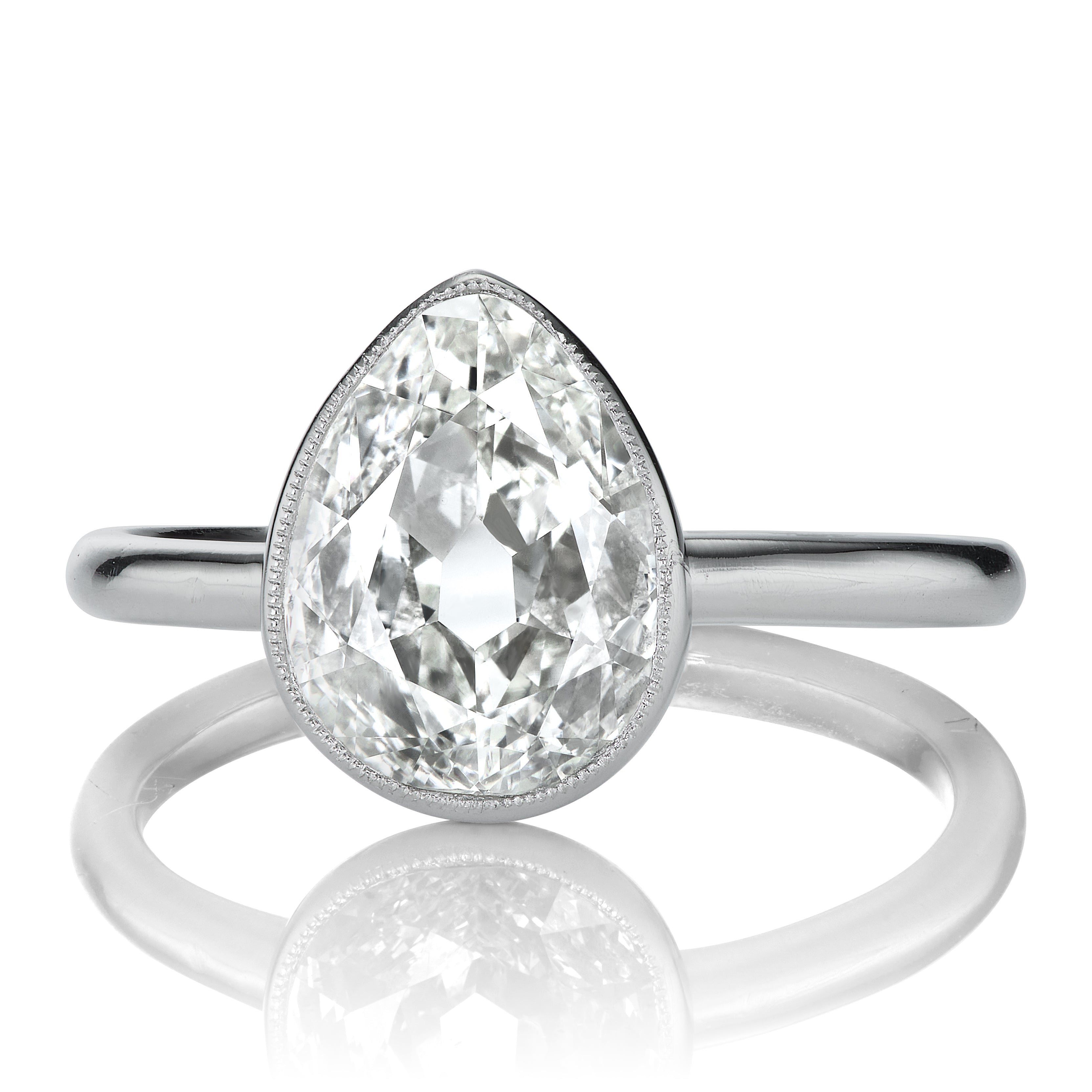 2.00ct Pear Cut Diamond diamond engagement ring