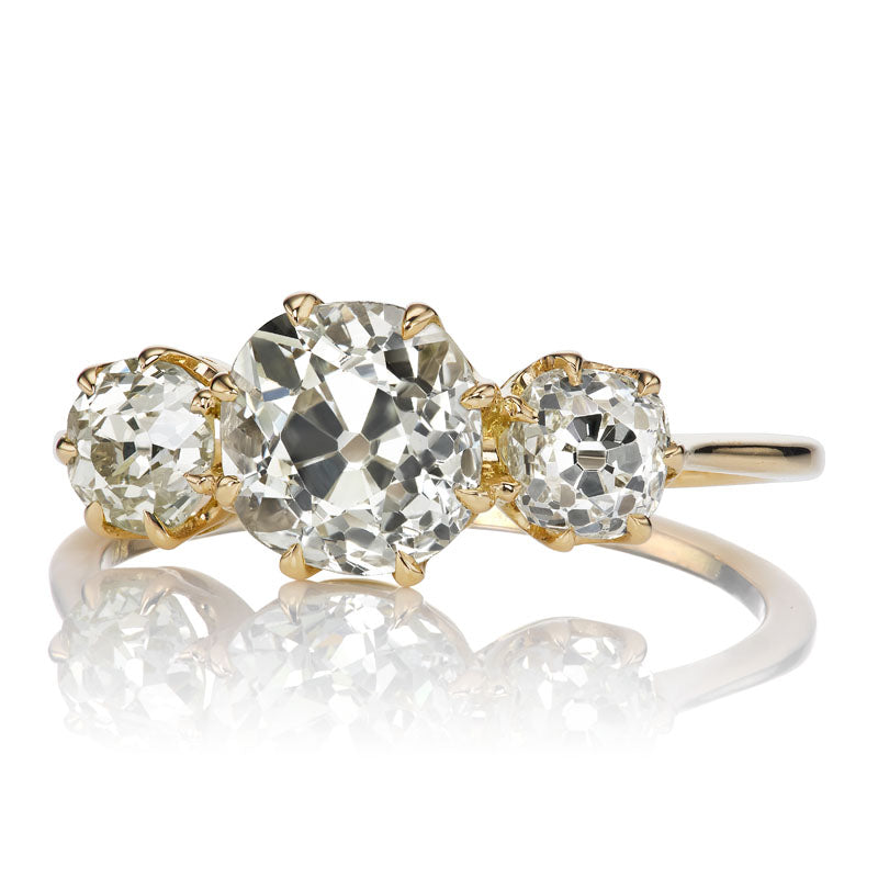 1.42ct Old Mine Cut Diamond diamond engagement ring