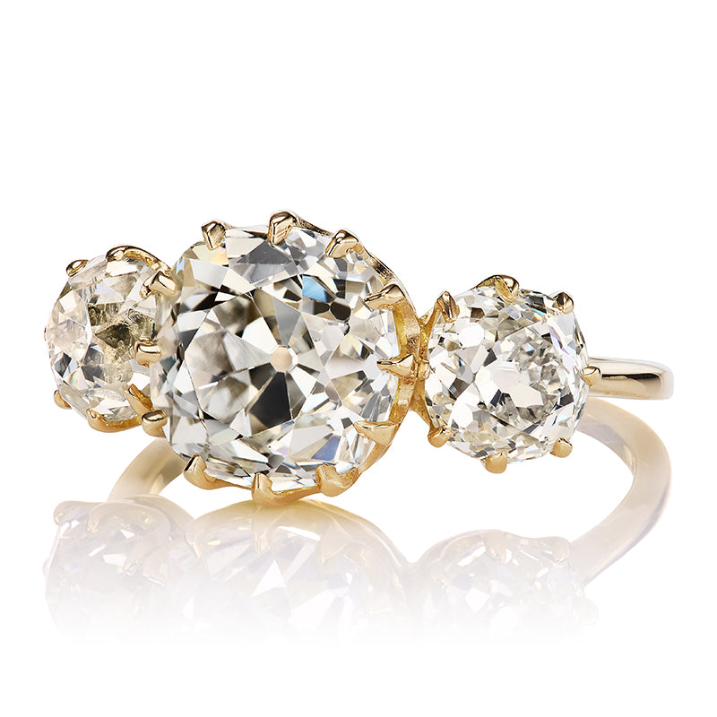 3.47ct old mine cut diamond diamond