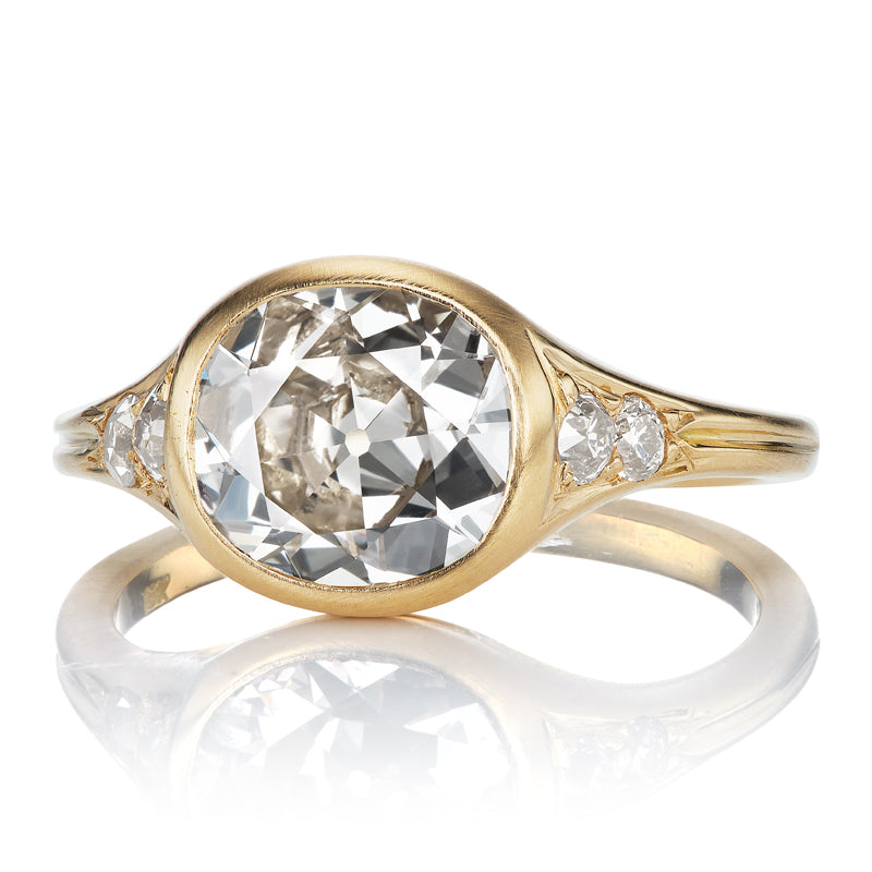 1.73ct Transitional Cut Diamond diamond engagement ring