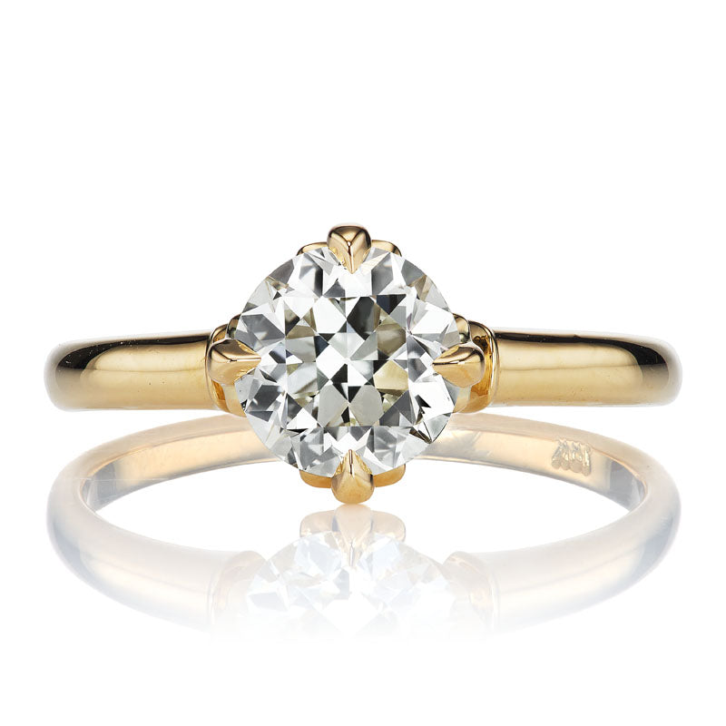 Dainty 1.26ct Transitional Cut Diamond Solitaire Engagement Ring