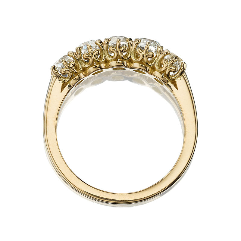 Diamond Half Hoop Band diamond