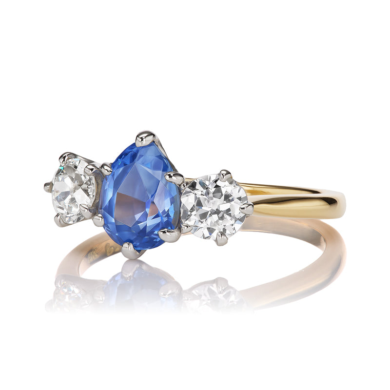 1-2 Carats gemstones vintage engagement ring