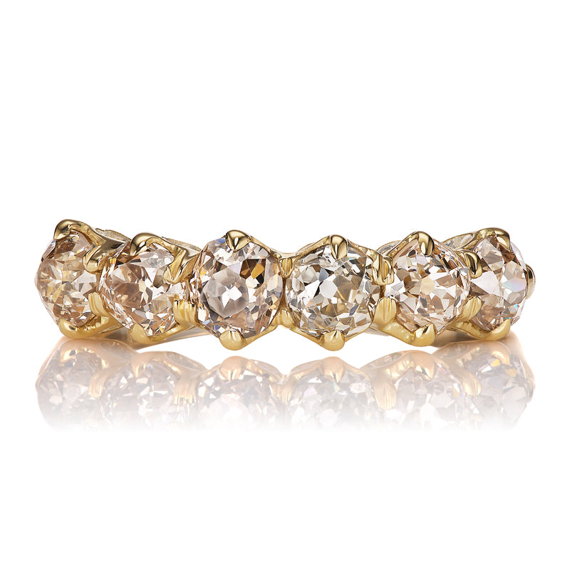 2ctw Champagne OMC Diamond Half Eternity Band