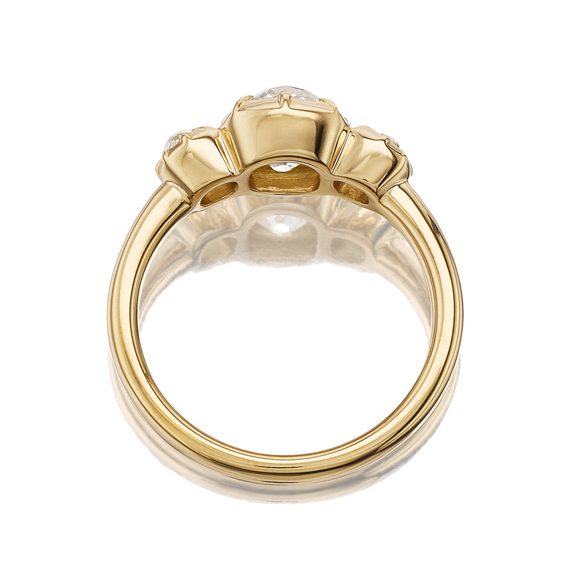 M-Z color SI-I clarity diamond Engagement Rings
