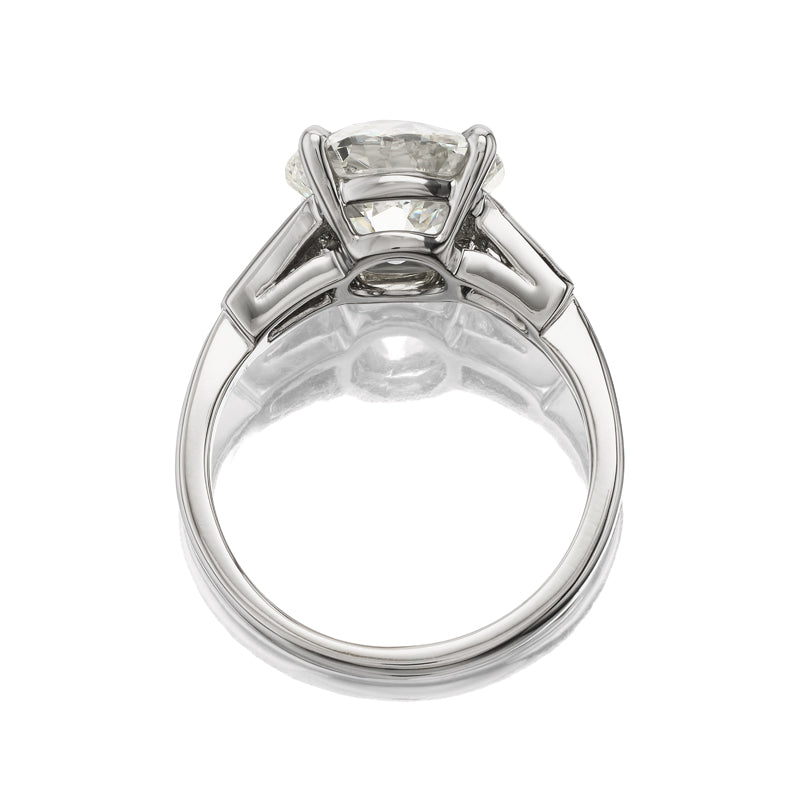 j-k-l color, vs clarity diamond in platinum setting