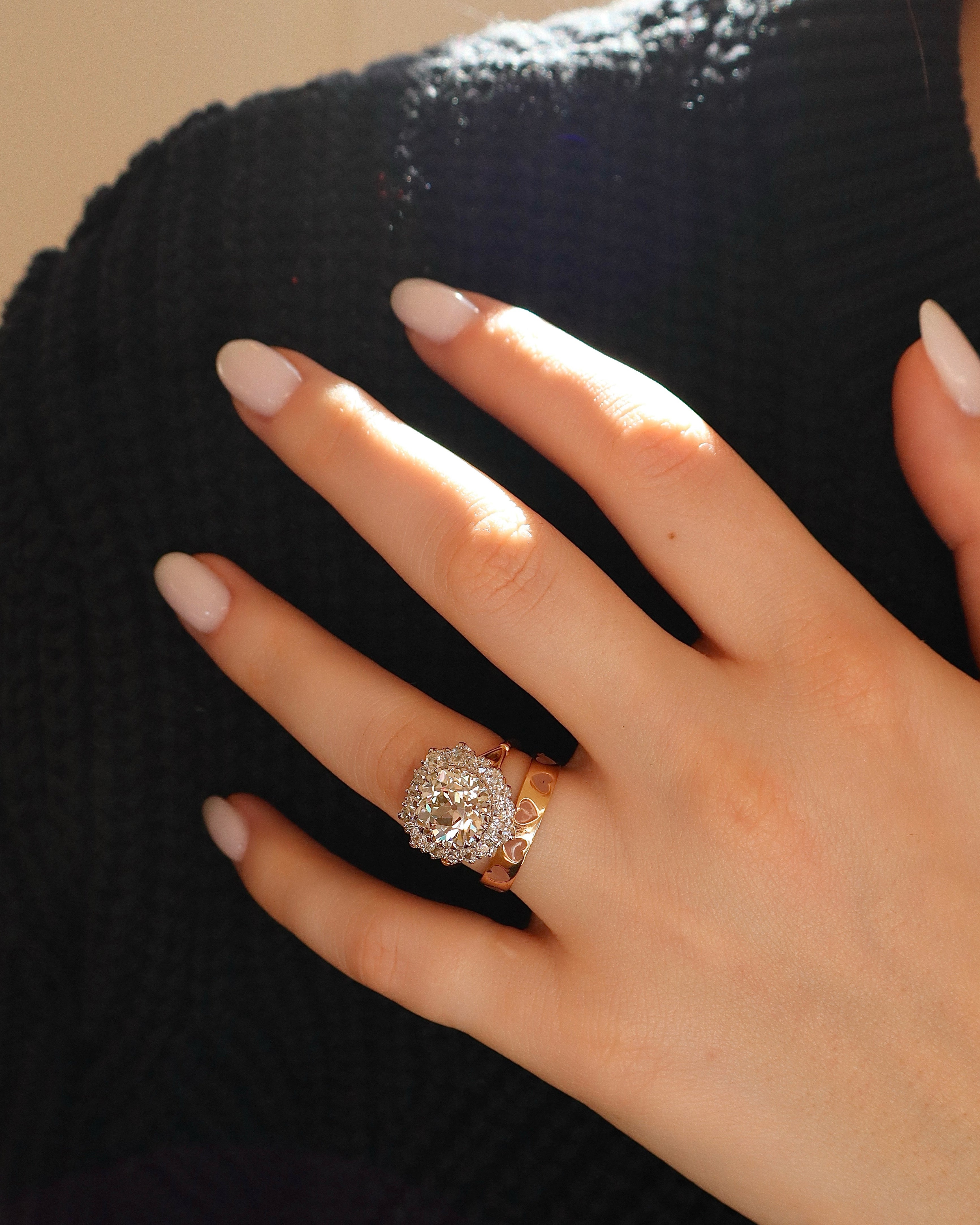 AB Made diamond engagement ring