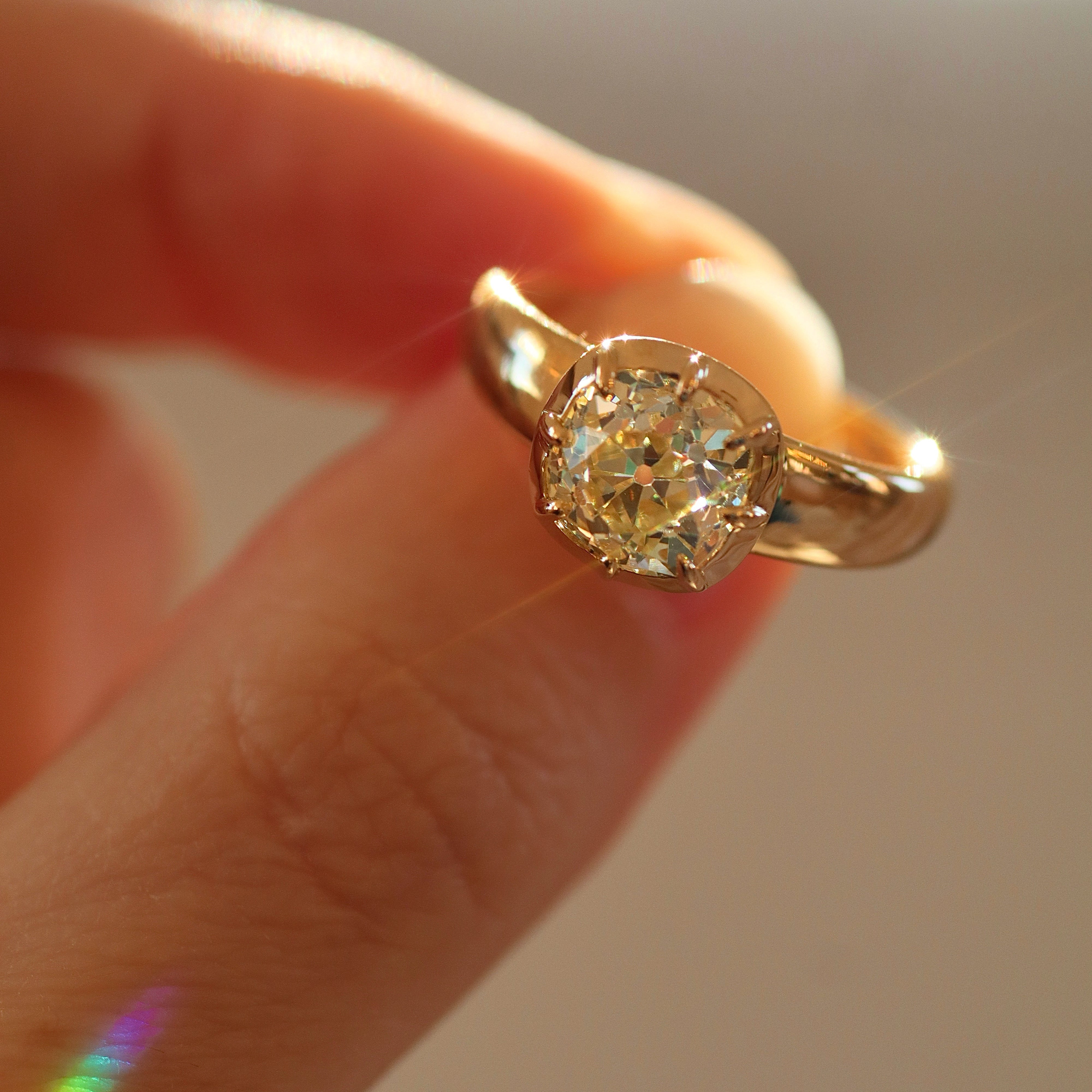 AB MADE diamond engagement ring