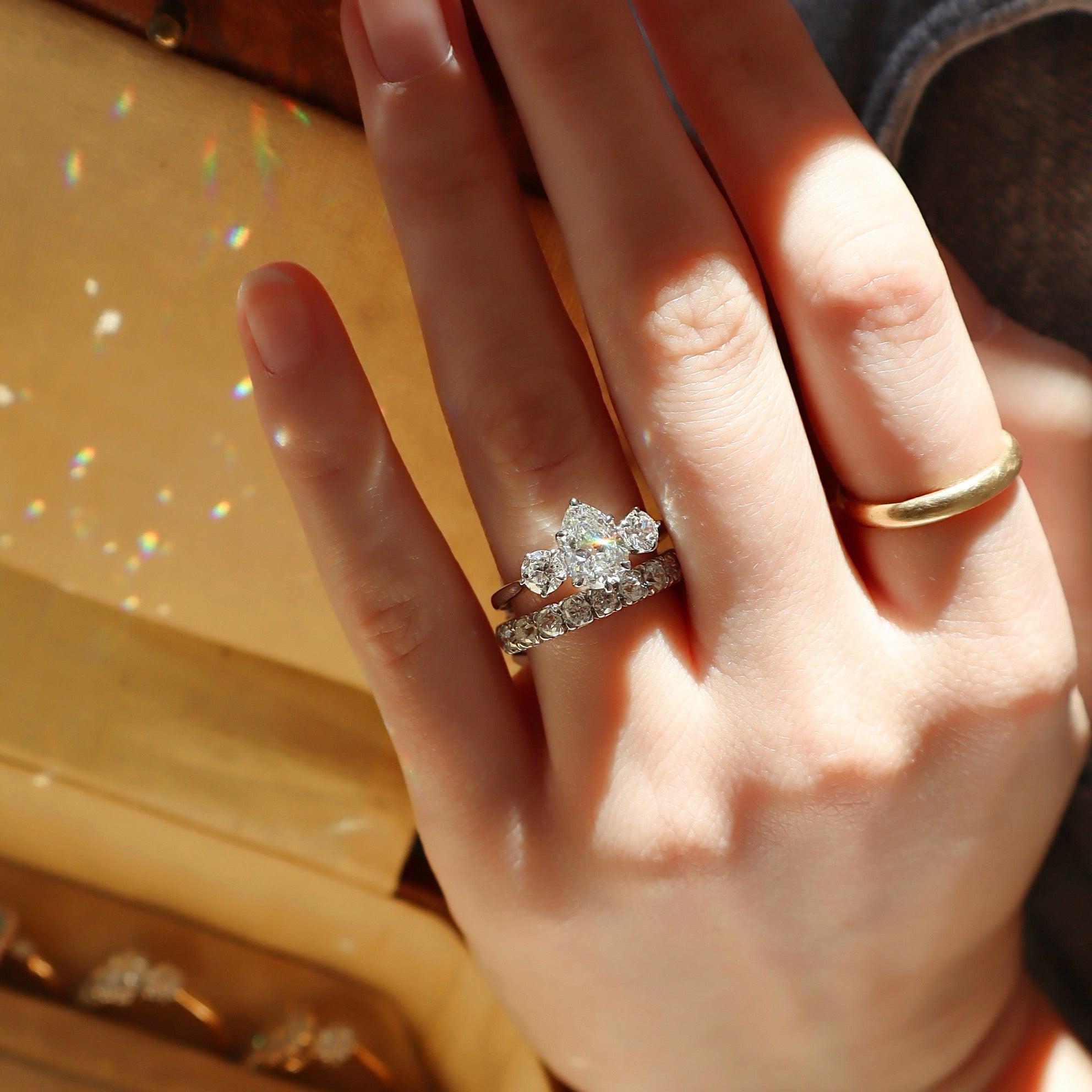 AB MADE diamond engagement ring