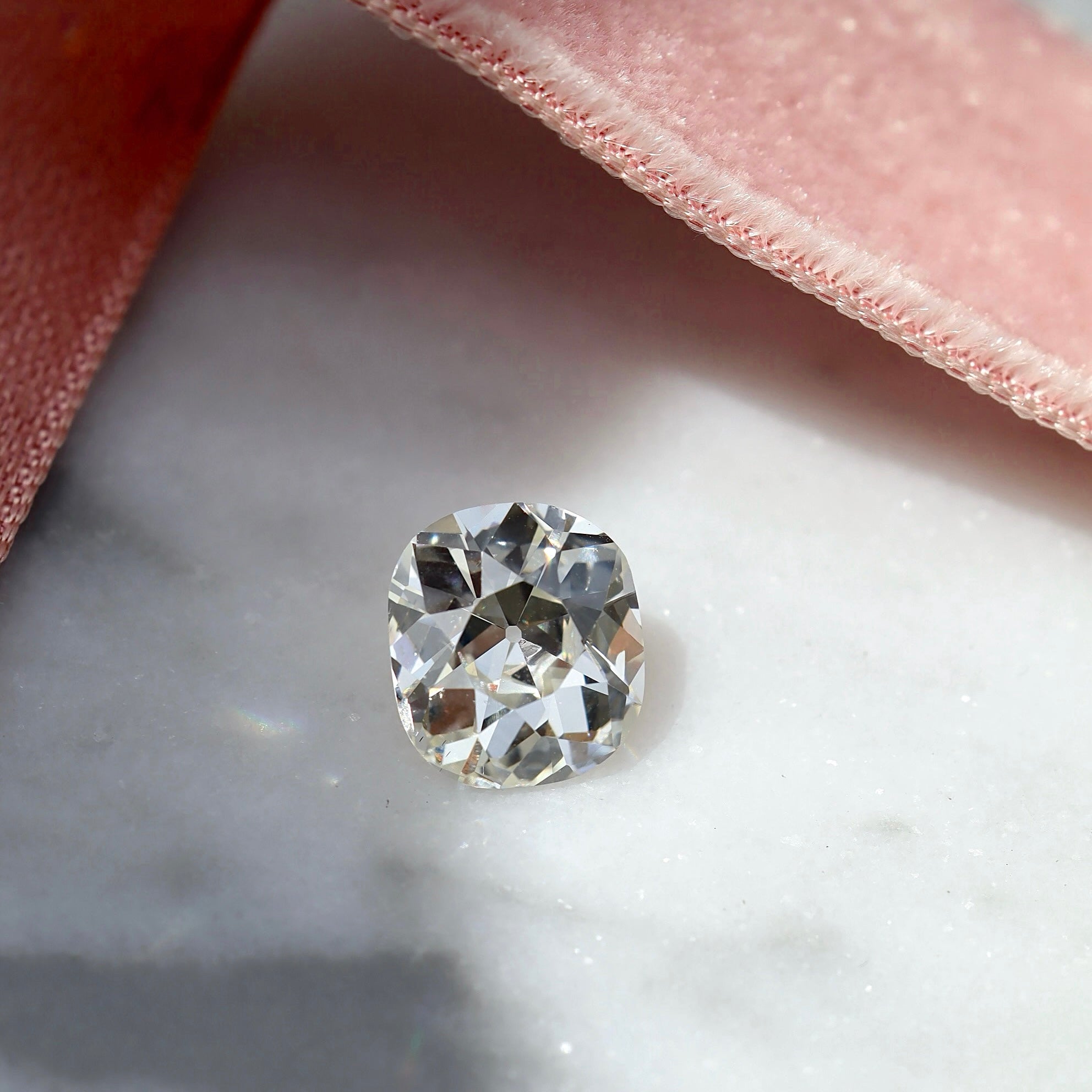 Bright Old Mine Cut Diamond