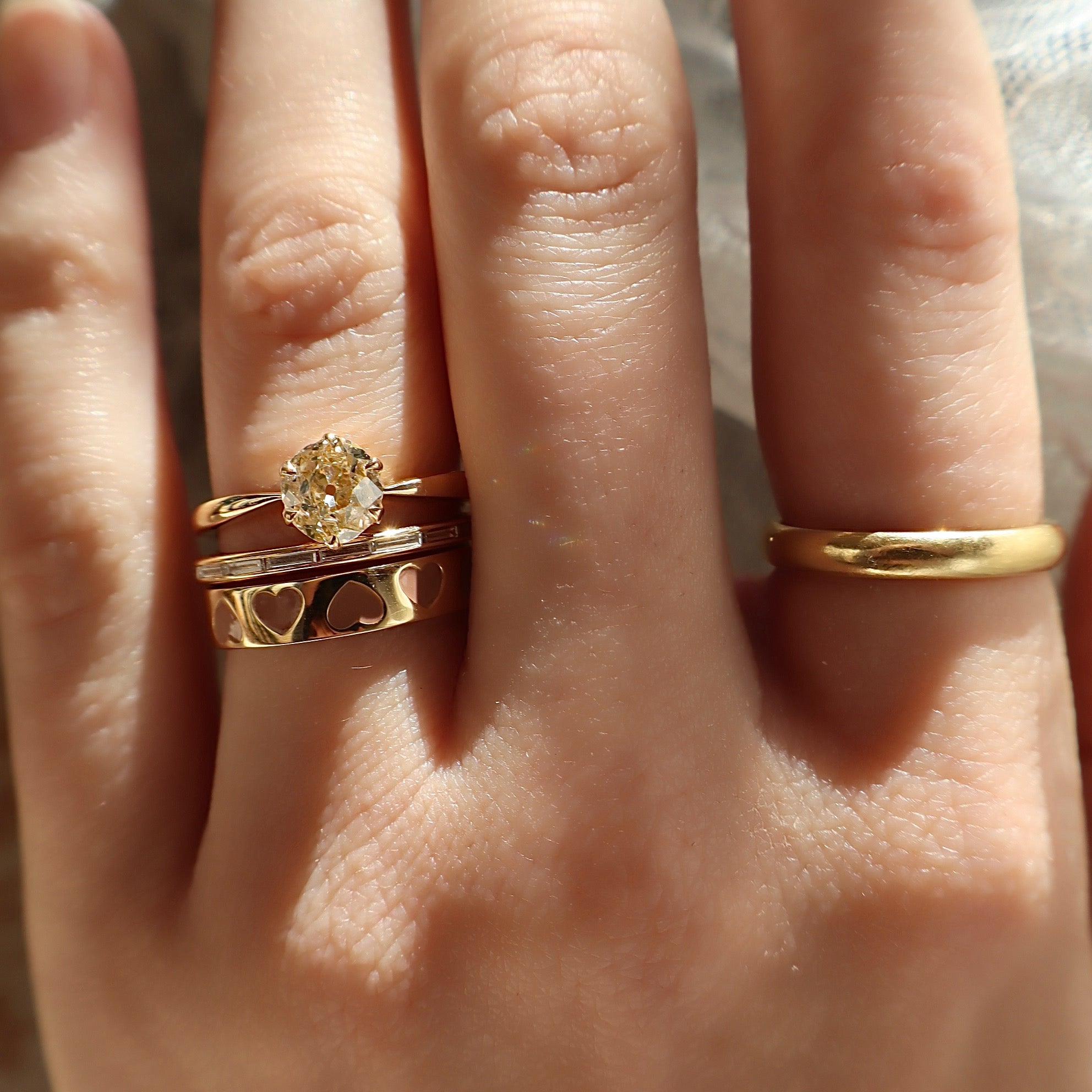 AB MADE diamond engagement ring