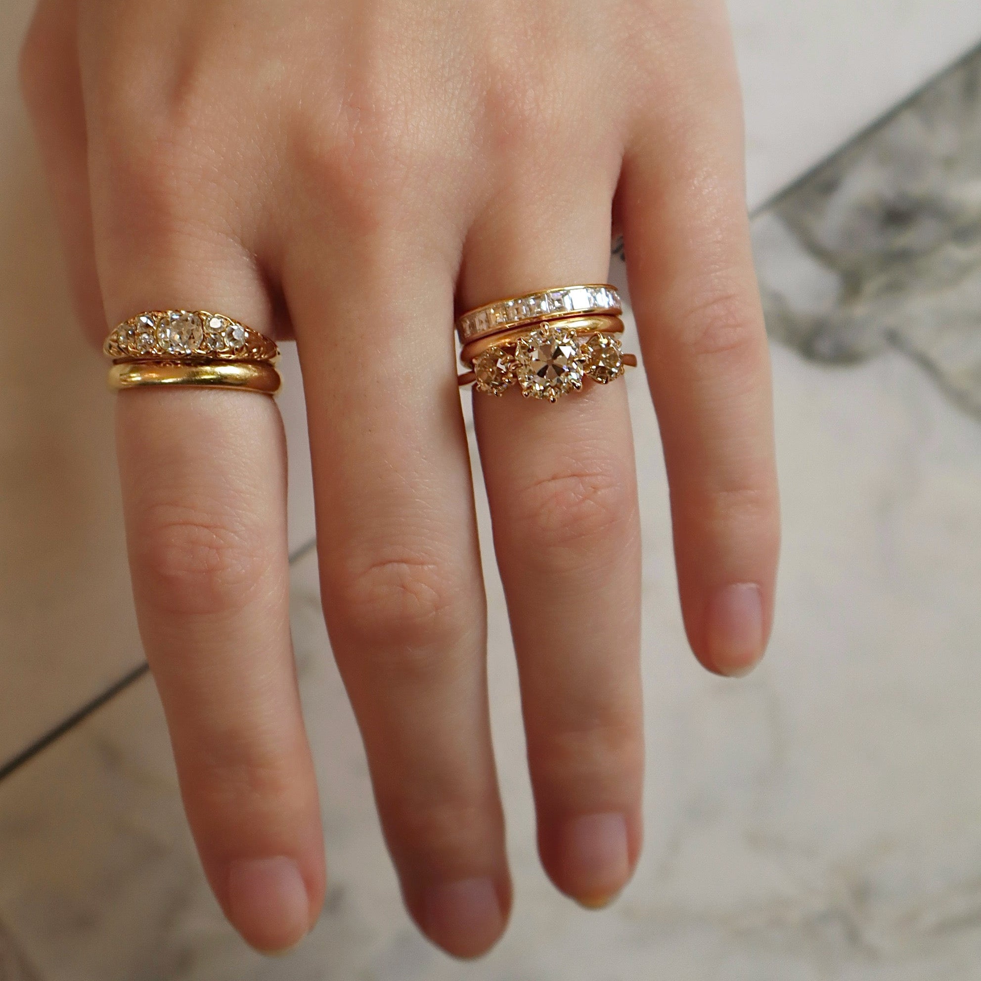 AB MADE diamond engagement ring