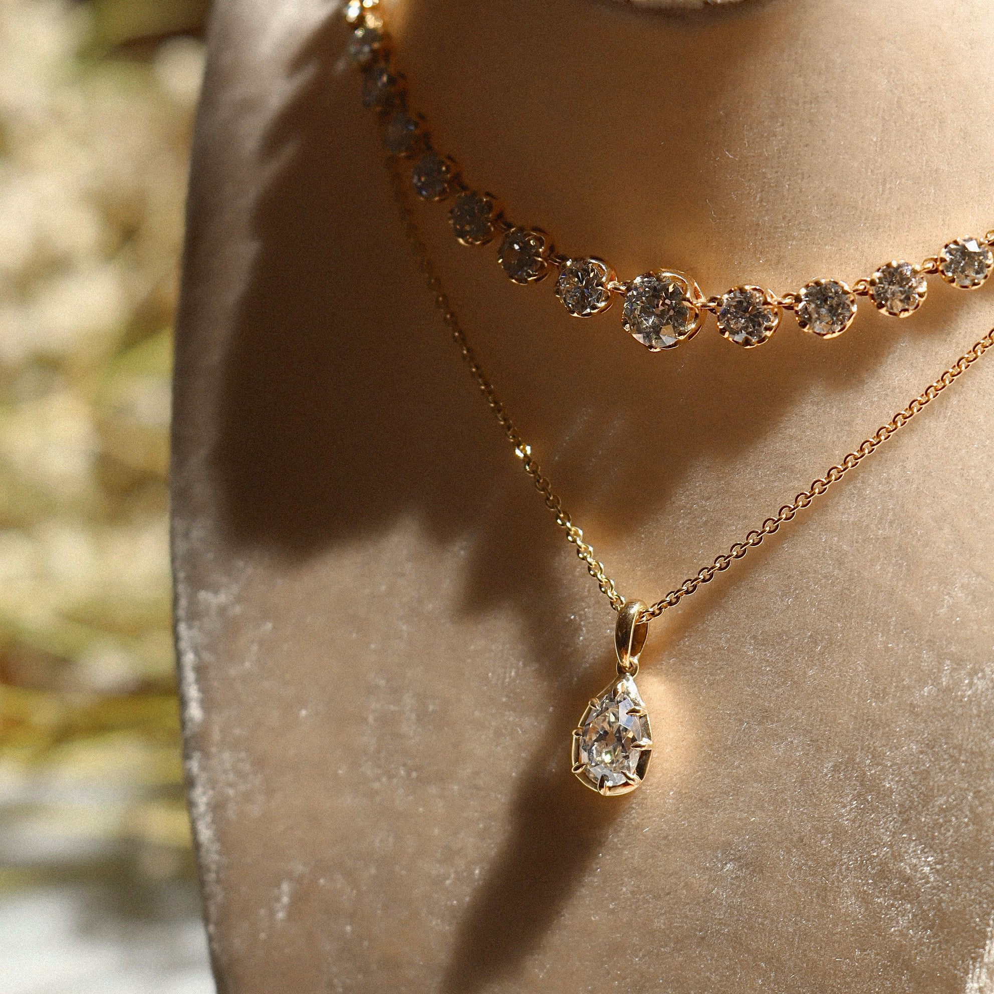 M-Z color VS clarity diamond Necklaces