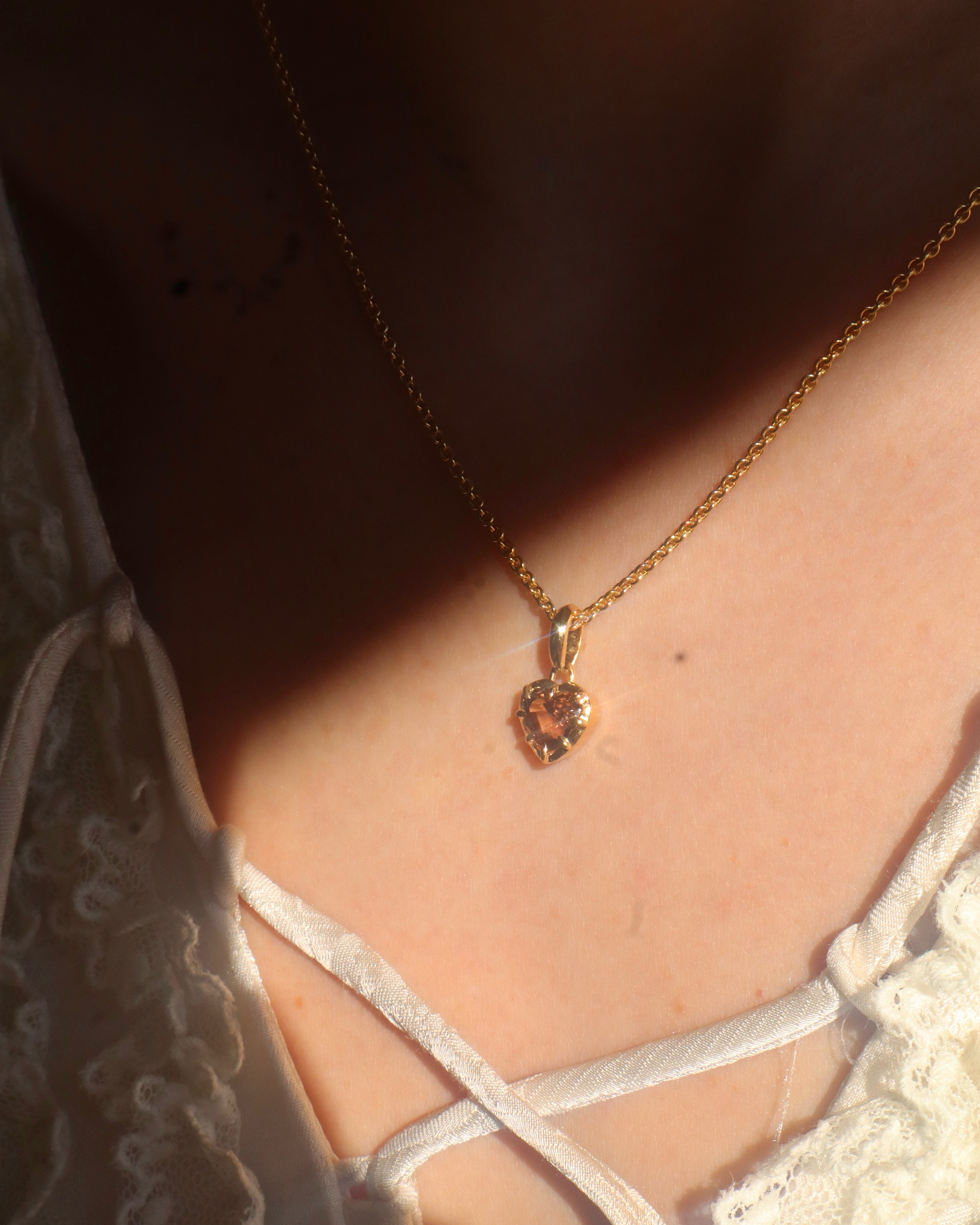 in yellow gold setting