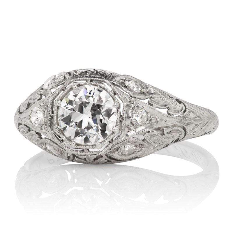 0.56ct old European cut diamond diamond engagement ring