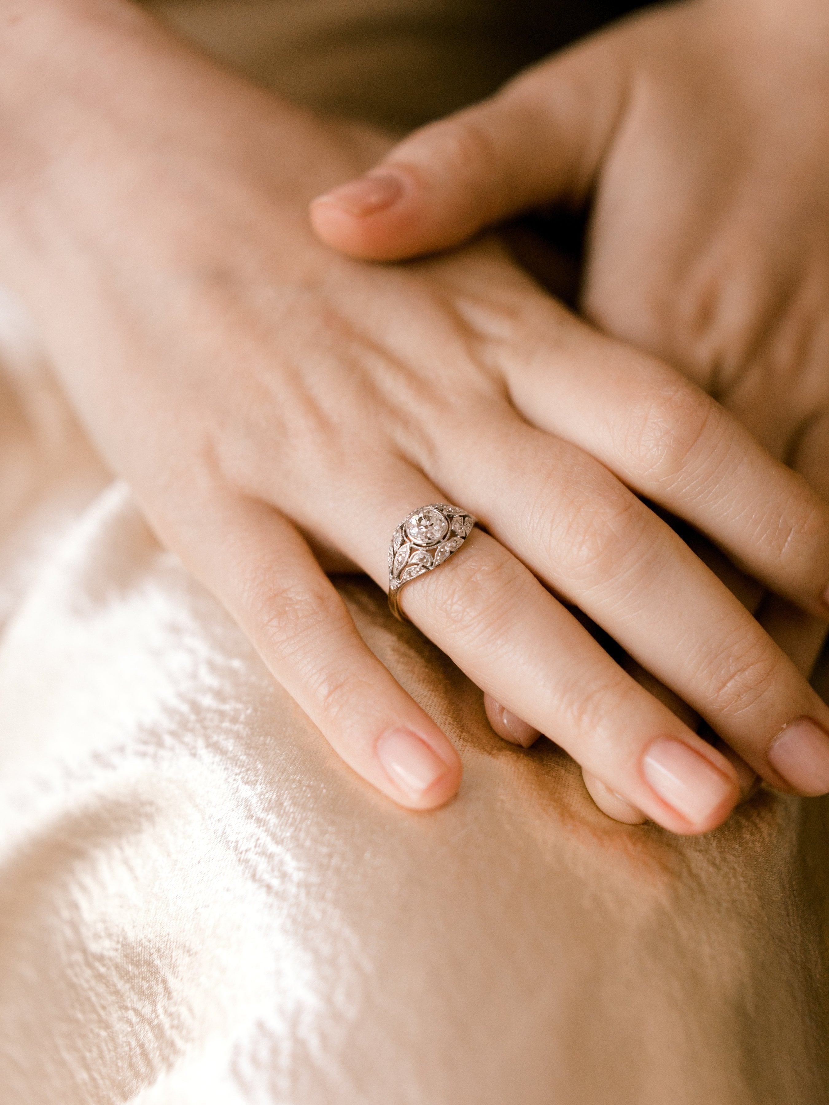 0.65ct old mine cut diamond