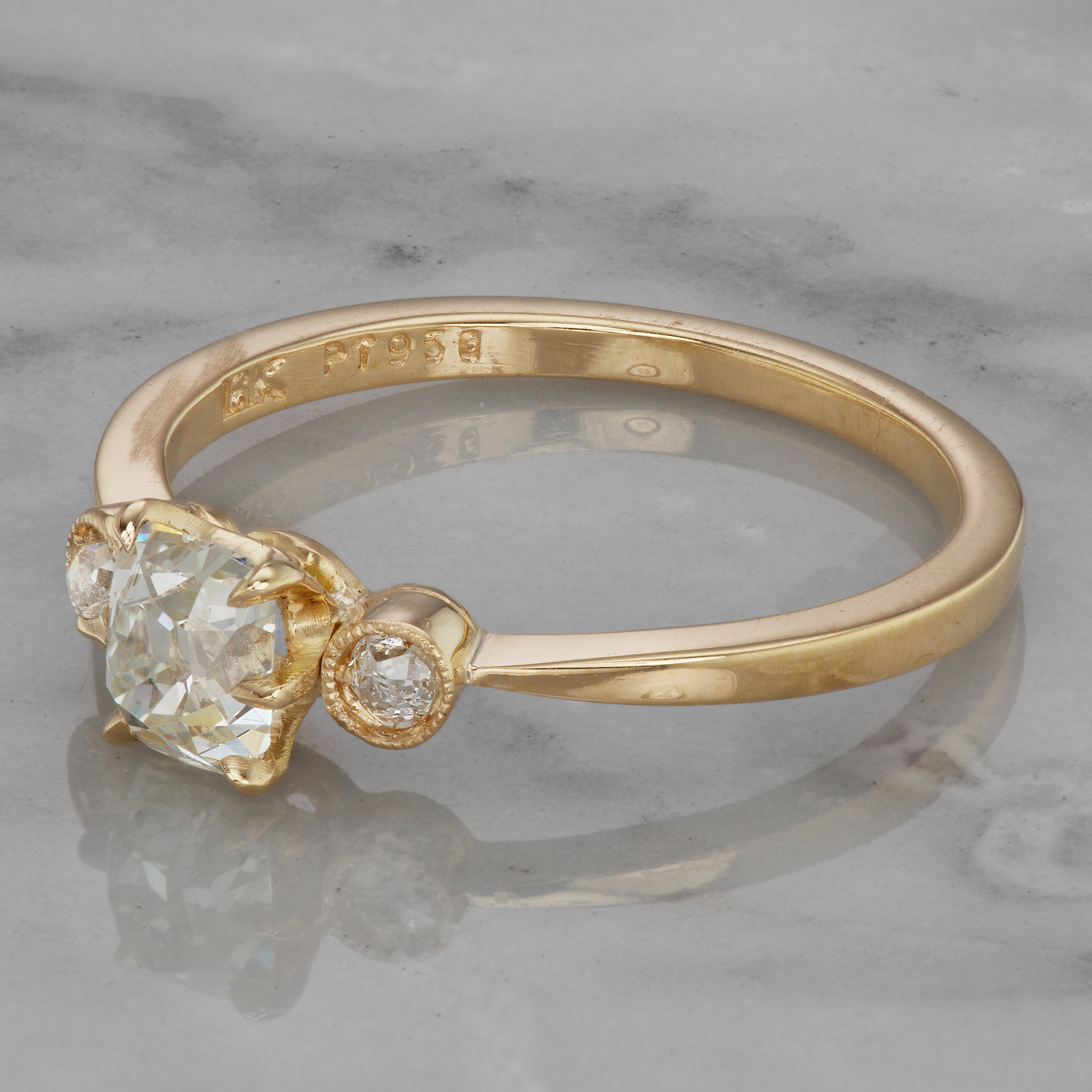 0.65ct old mine cut diamond