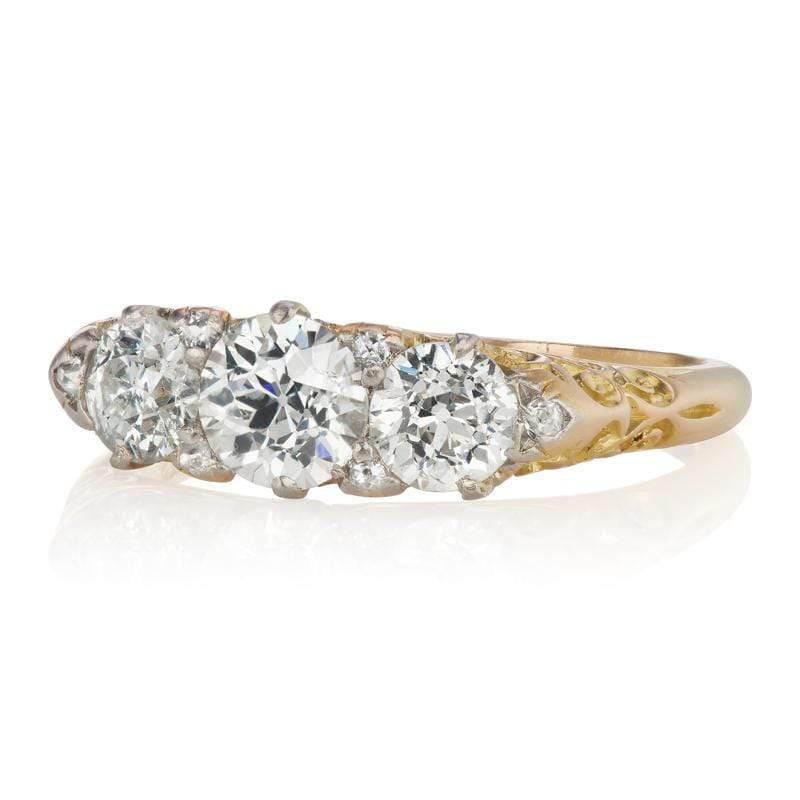 0.67ct transitional cut diamond diamond engagement ring