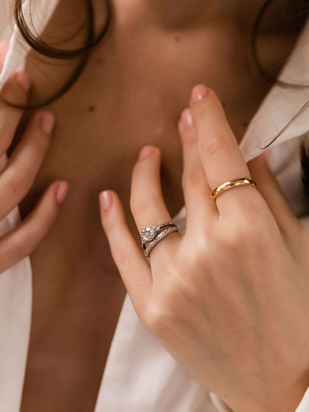 0.74ct old European cut diamond