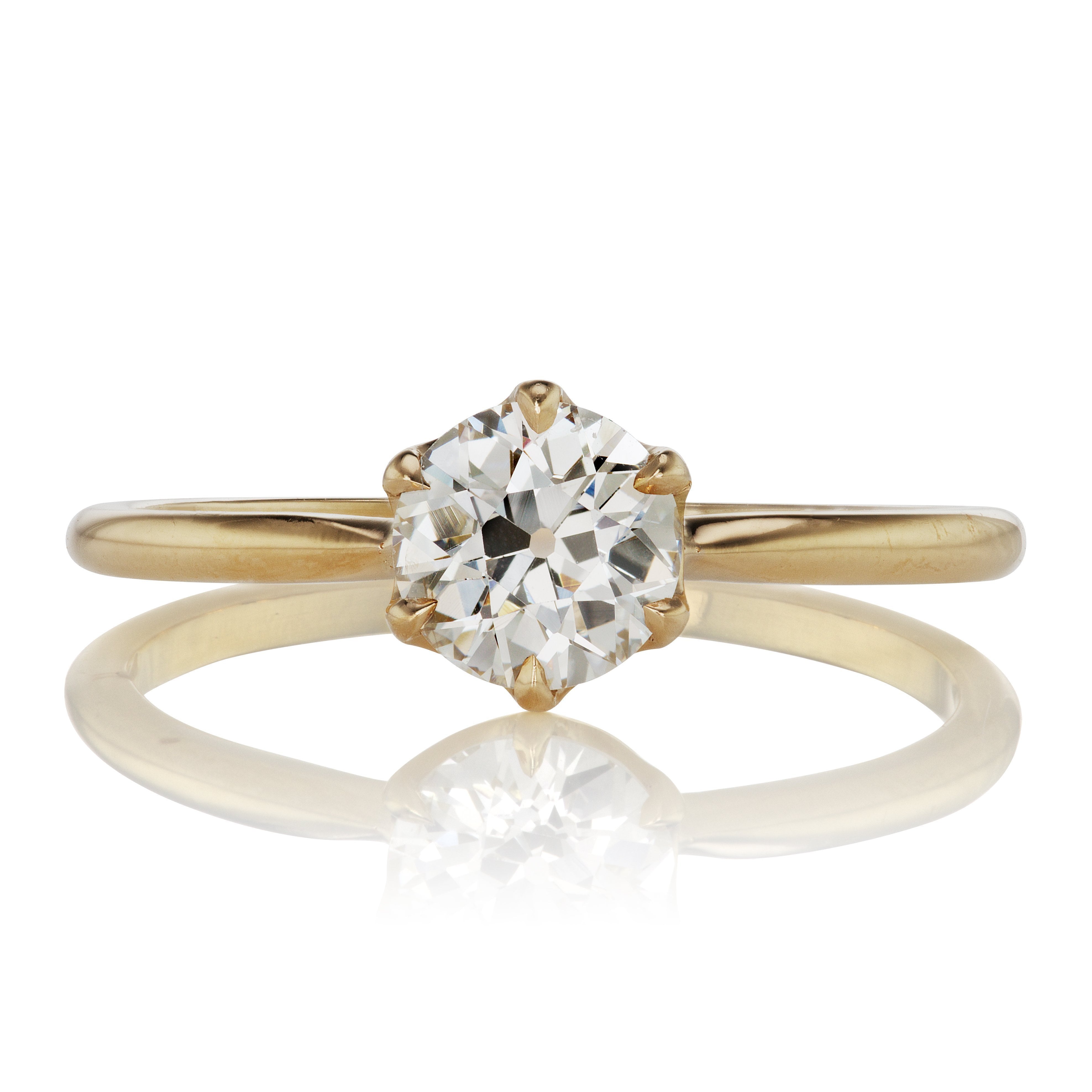 Tapered Shank Engagement Ring - 0.76 Ct | Victor Barbone