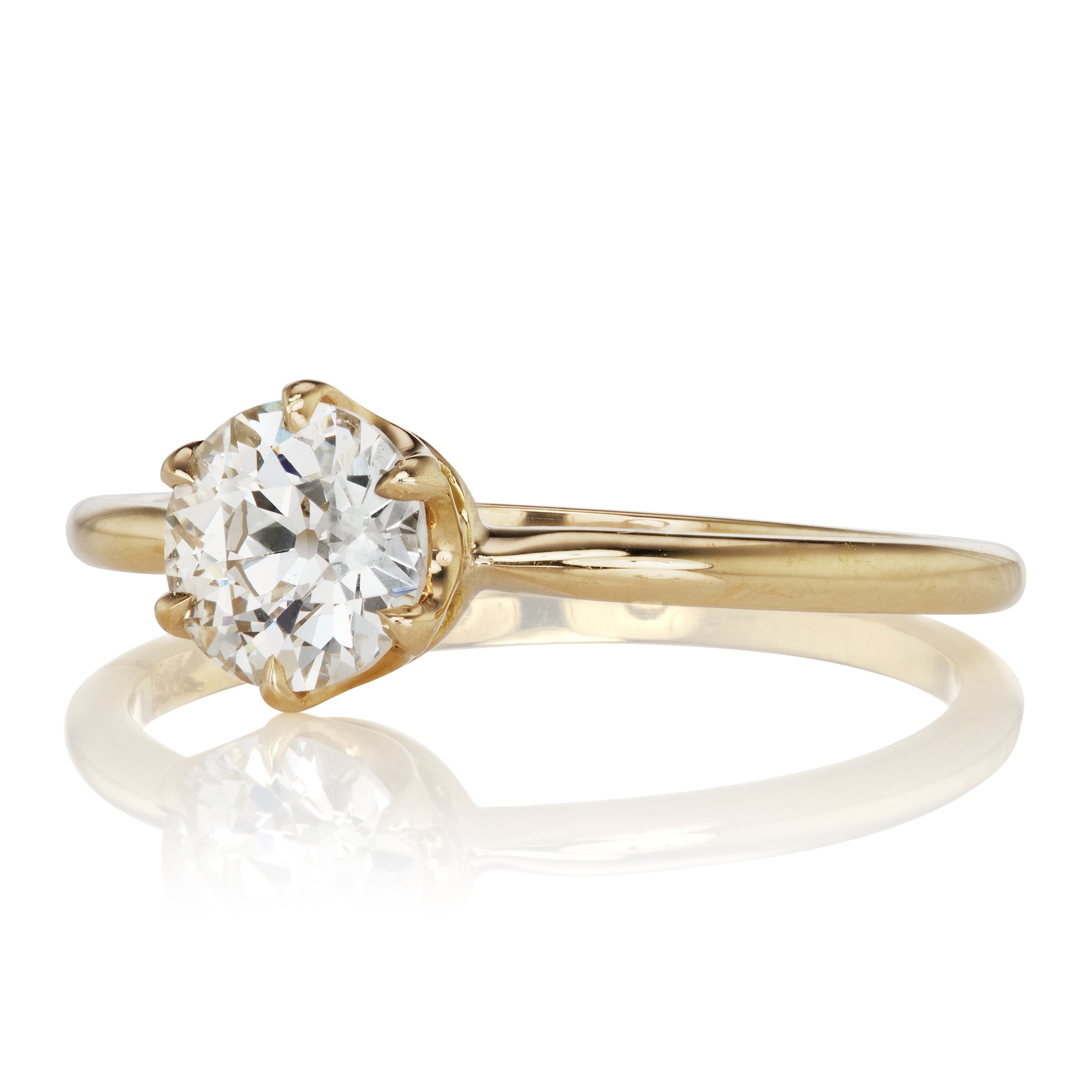 0.76ct old European cut diamond