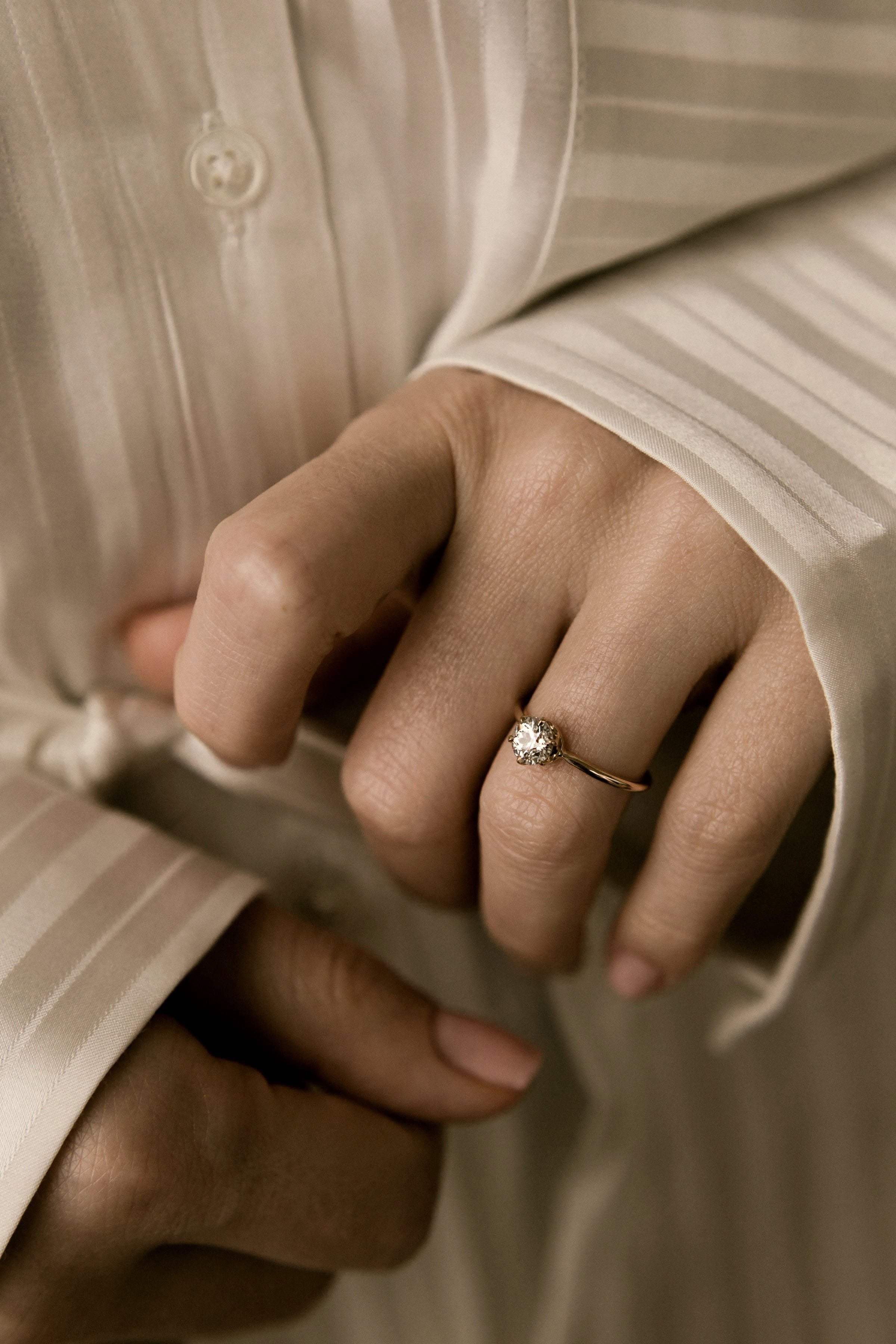 0.76ct old European cut diamond