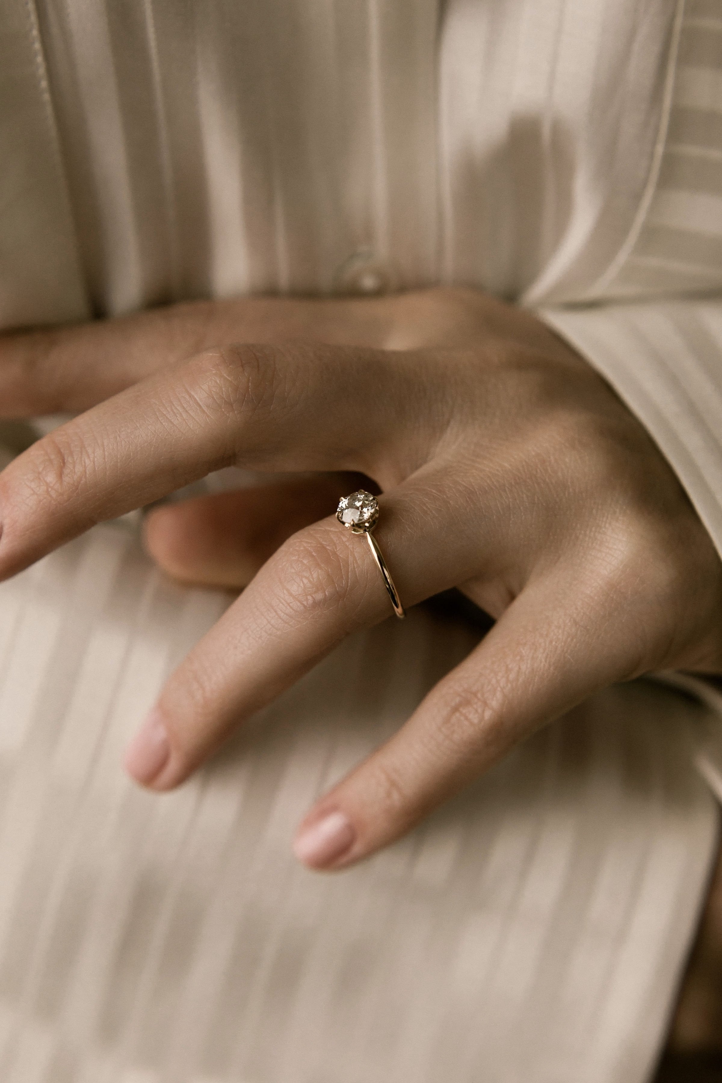 0.76ct old European cut diamond