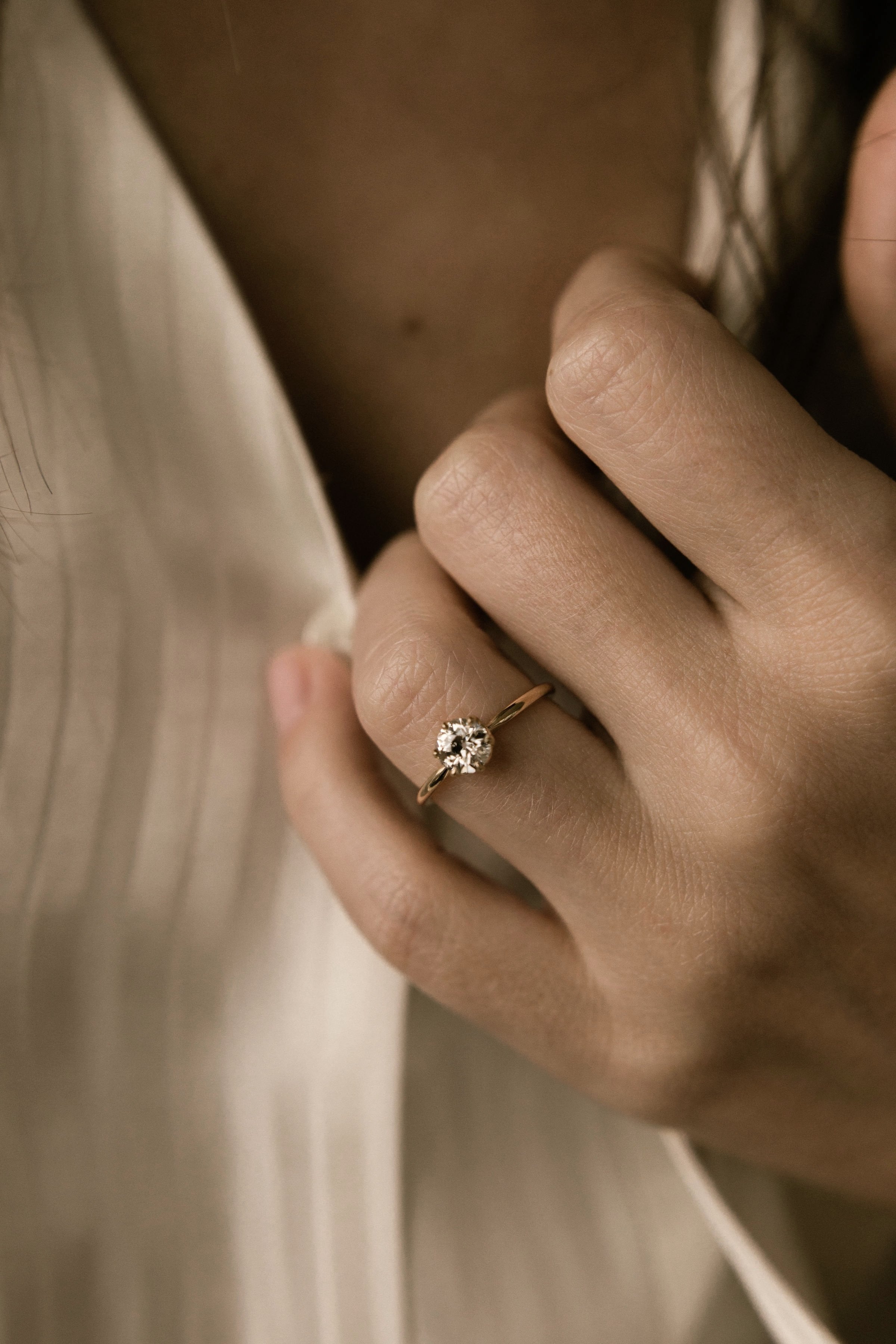 0.76ct old European cut diamond