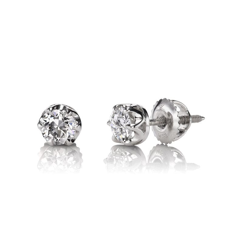 Platinum Bea studs 0.80