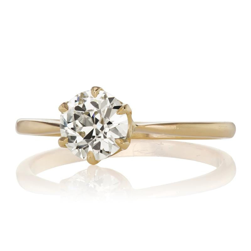 0.83ct old European cut diamond diamond engagement ring