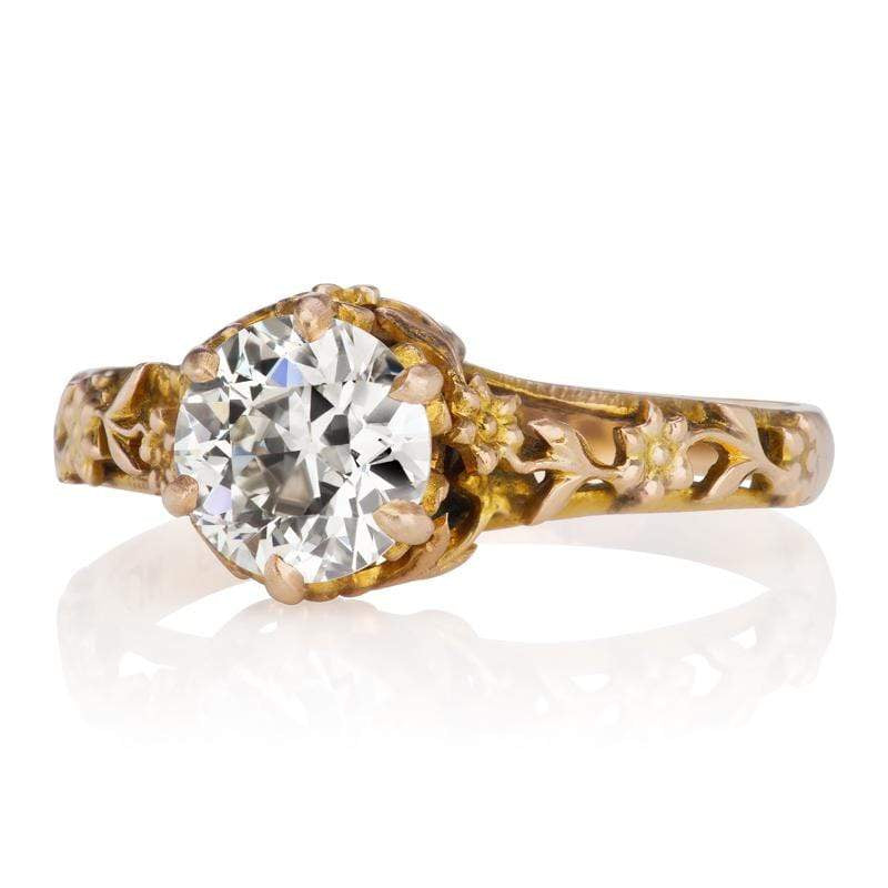 0.84ct Transitional cut diamond diamond engagement ring