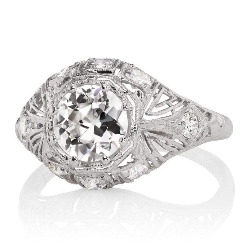 0.84ct Transitional cut diamond diamond engagement ring