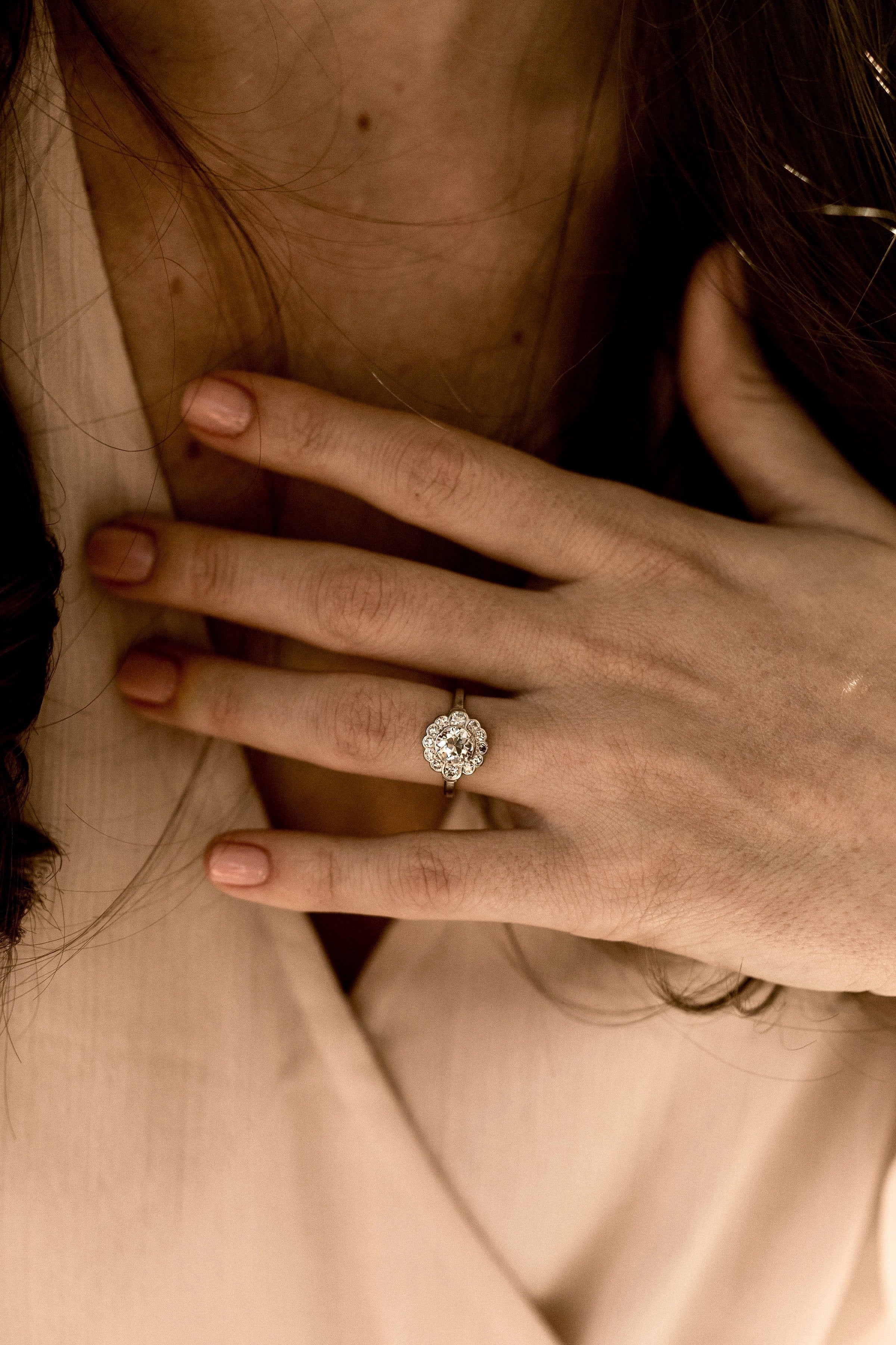 0.85ct old European cut diamond