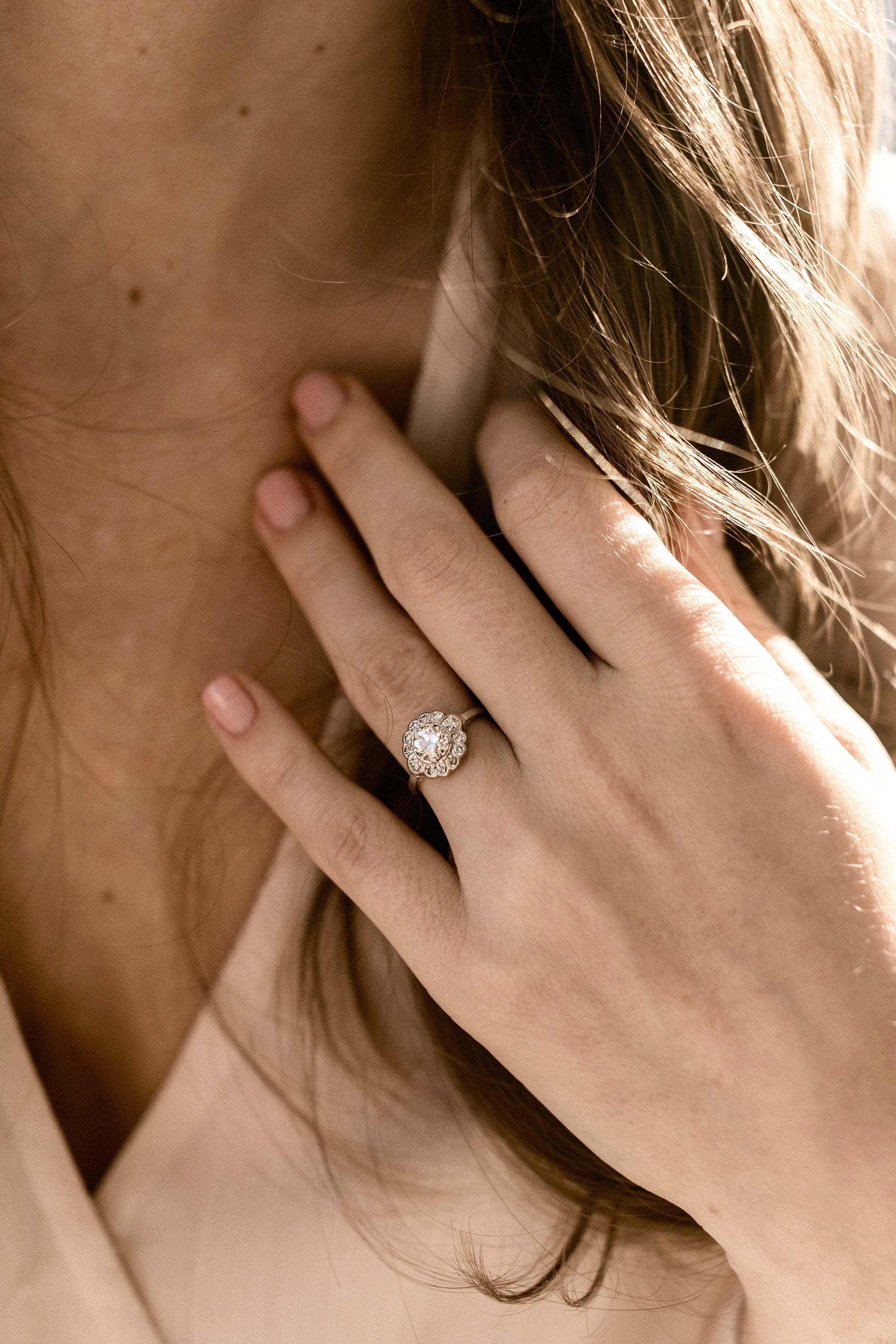 0.85ct old European cut diamond