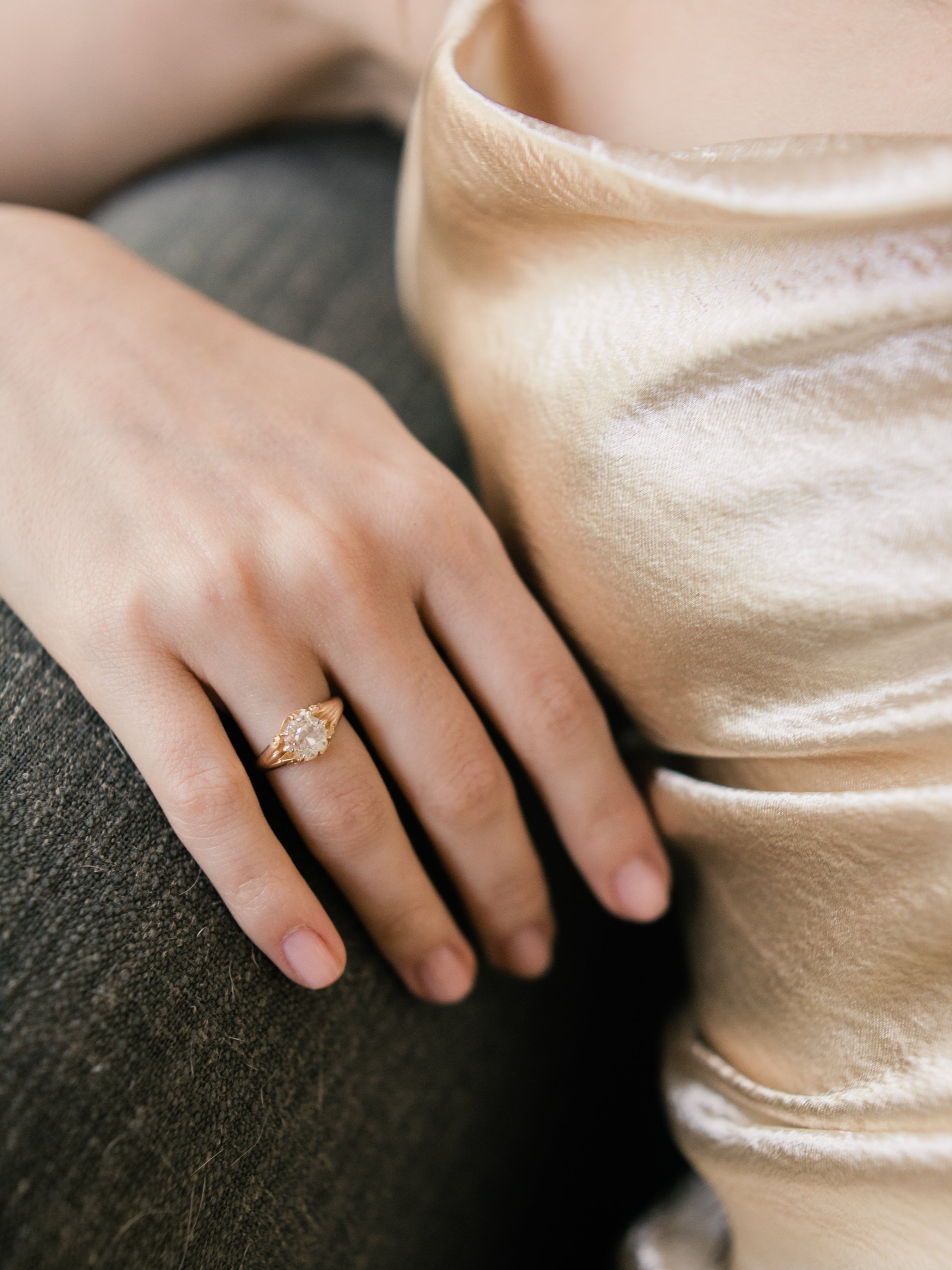 0.91ct old European cut diamond