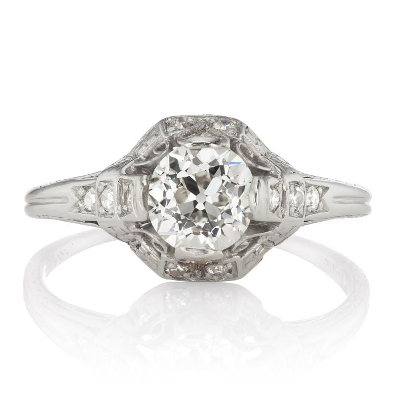 Vintage Platinum Diamond Engagement Ring