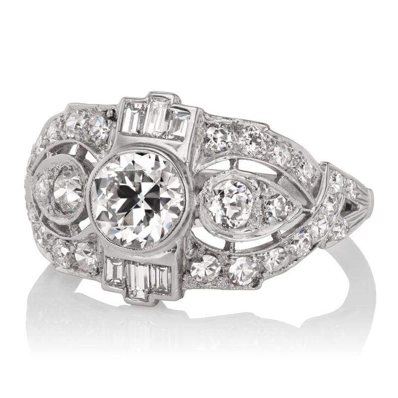 0.93ct Transitional cut diamond diamond engagement ring