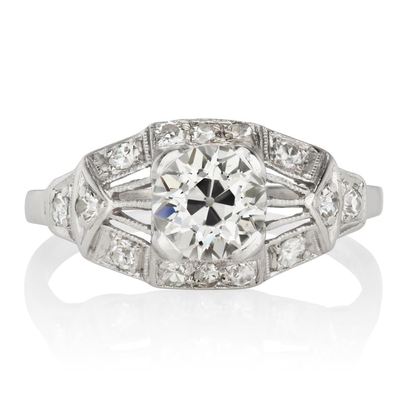 Vintage Open Faced Engagement Ring