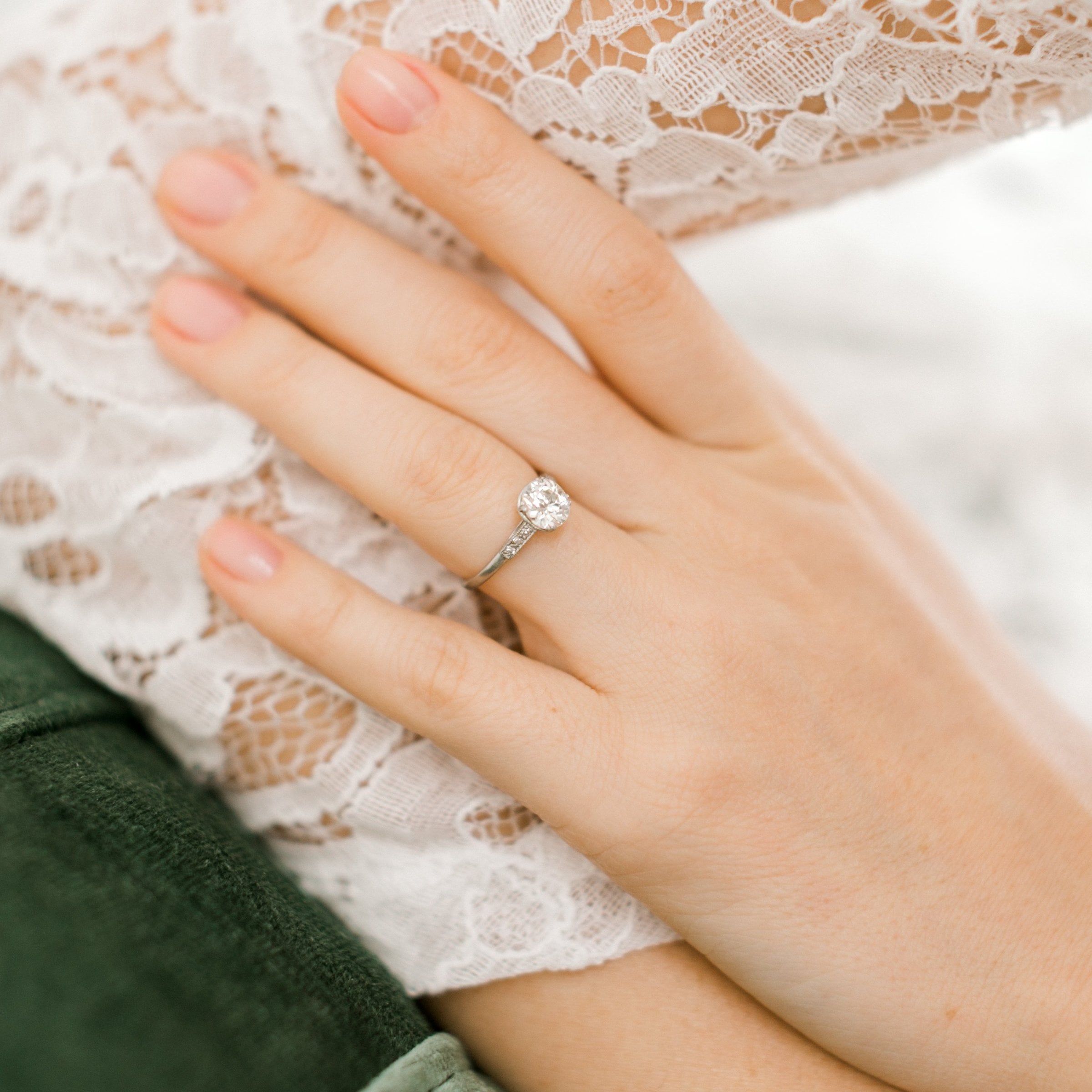 1.00 Carat Old European Cut Diamond