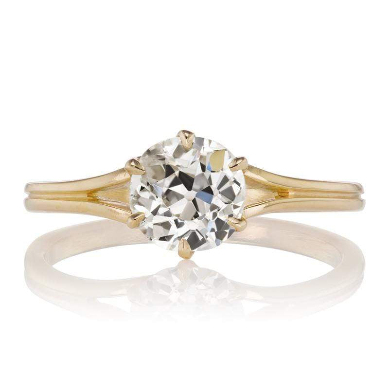 1 Carat Diamond Split Shank Engagement Ring