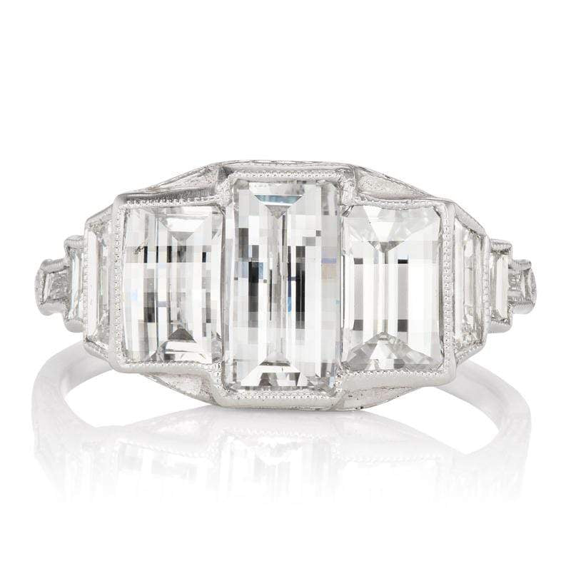 Bent Top Diamond Engagement Ring | V. Barboné Jewelry