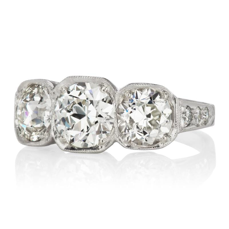 1.03ct old European cut diamond diamond engagement ring