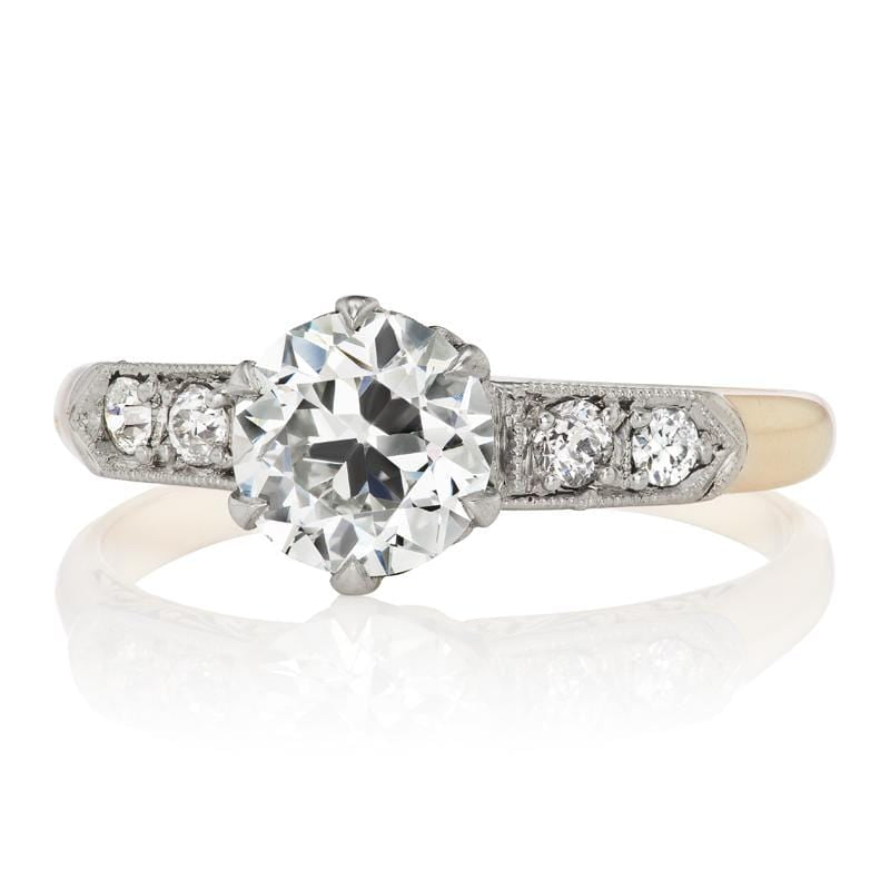 1.03ct Transitional cut diamond diamond engagement ring