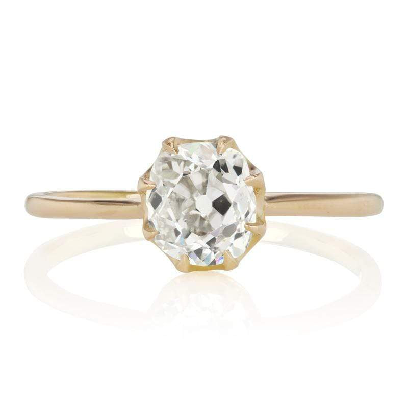8 Prong 18kt Yellow Gold Solitaire Engagement Ring