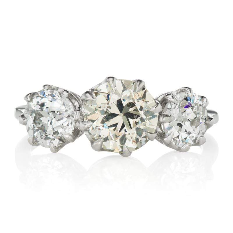 1.06 ct Grey Diamond Engagement Ring - Platinum | Victor Barbone