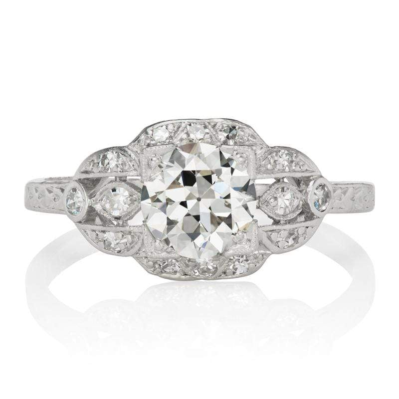 Unique Art Deco Engagement Ring - 1.06 ct