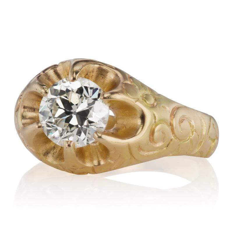 1.08ct old European cut diamond diamond engagement ring