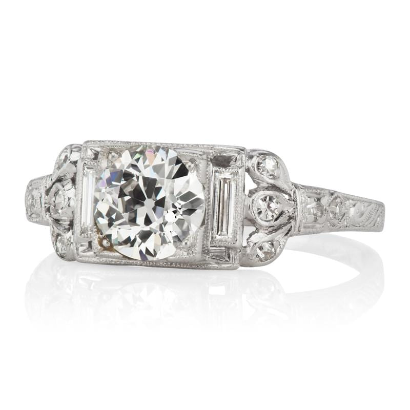 1.09ct old European cut diamond diamond engagement ring